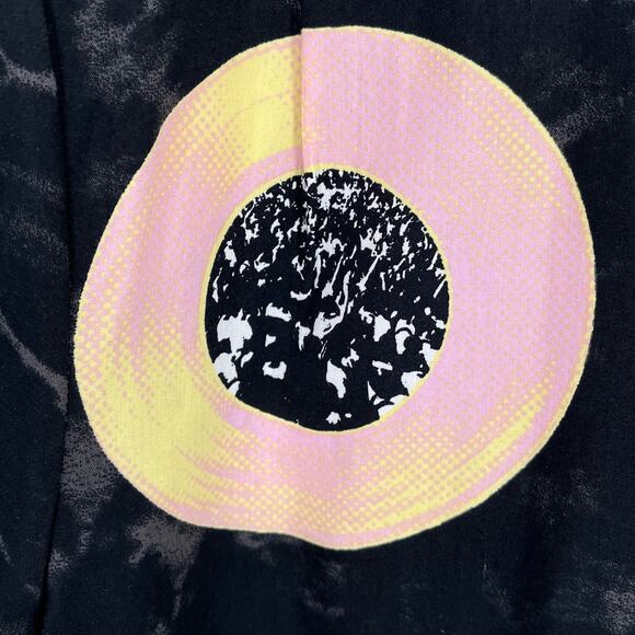 Volcom Entertainment Collection Button Down Shirt - bold DJ Record print - Picture 9 of 10